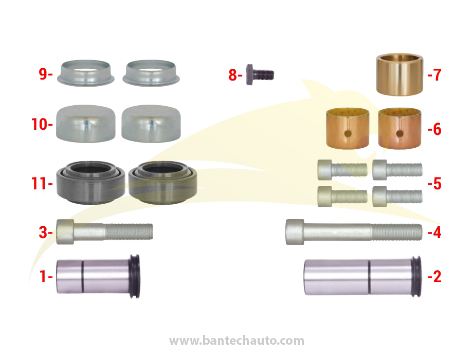 Caliper Guides & Seals Repair Kit