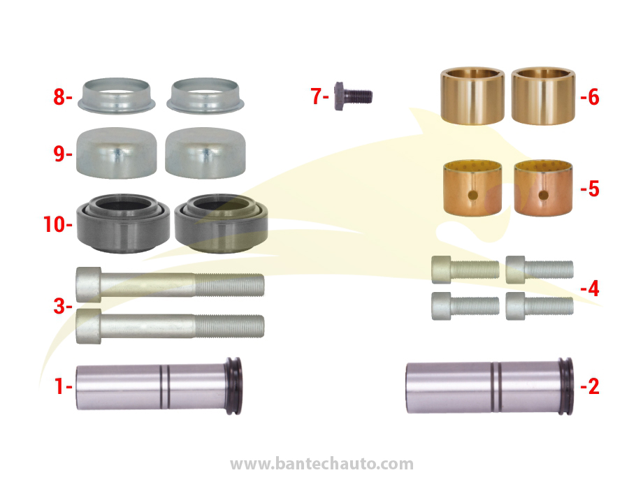 Caliper Guides & Seals Repair Kit