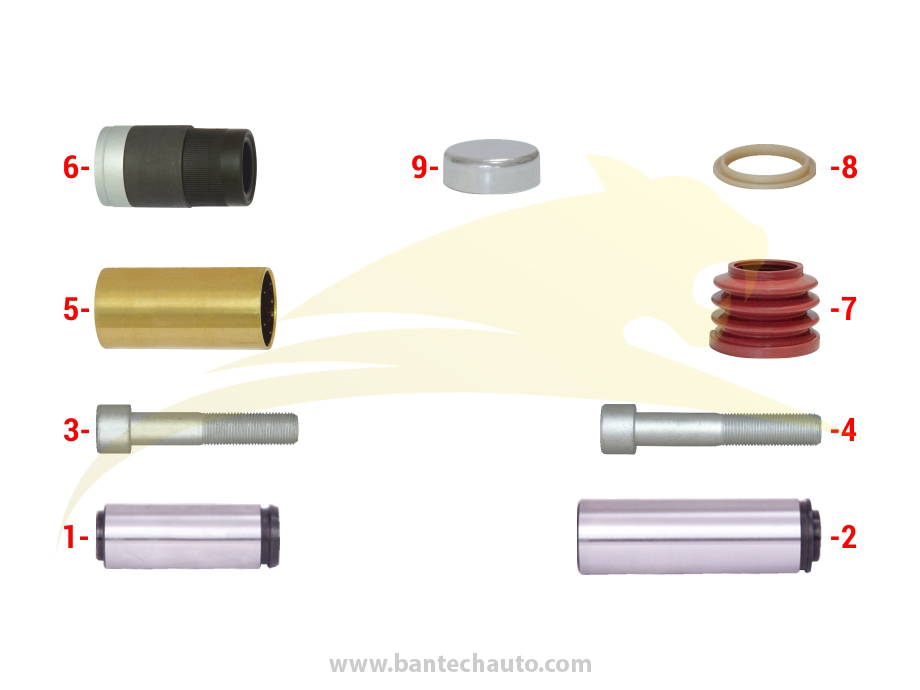 Caliper Guides & Seals Repair Kit