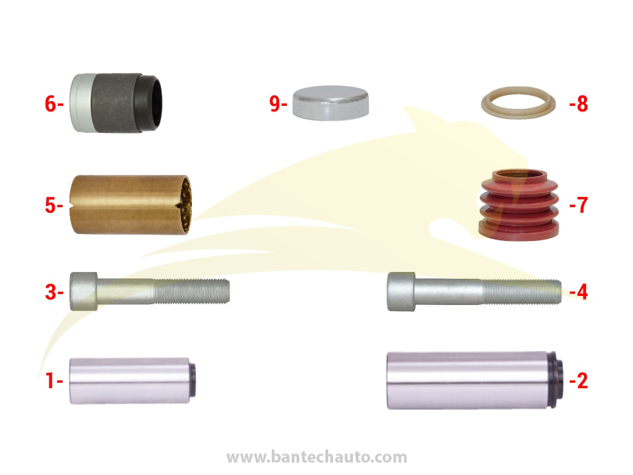 Caliper Guides & Seals Repair Kit