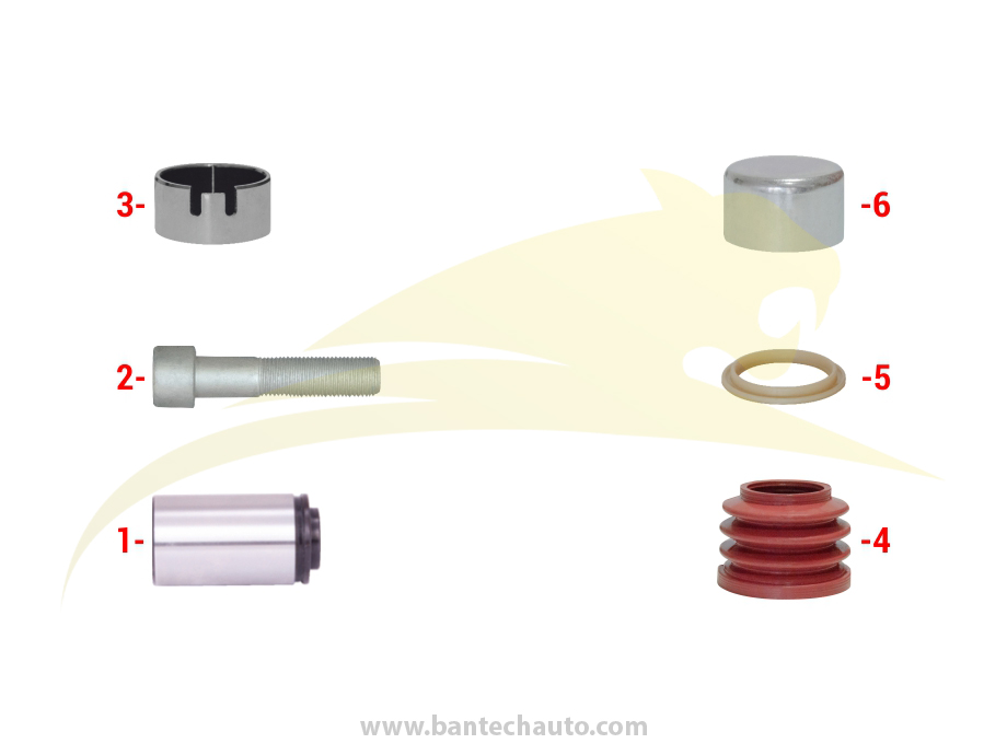 Caliper Guide & Seals Repair Kit