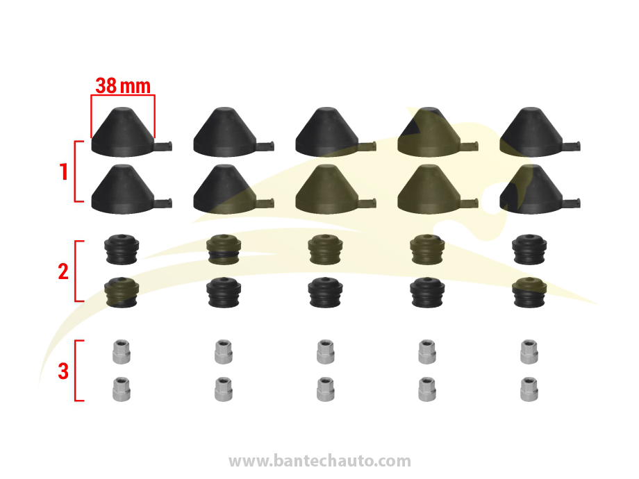 Caliper Plastic Cover Cap Kit