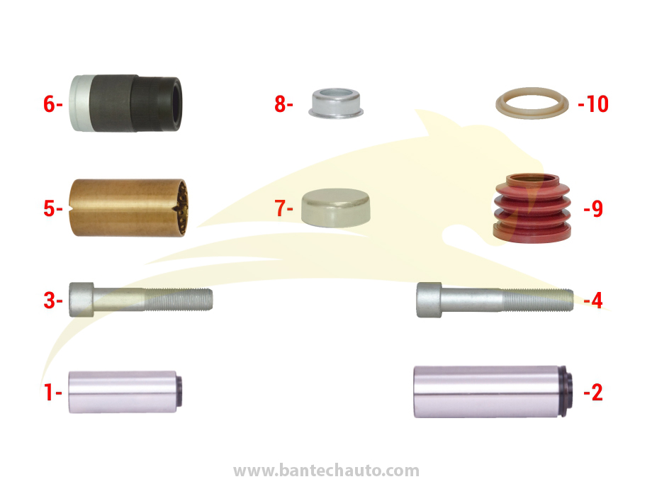Caliper Guides & Seals Repair Kit