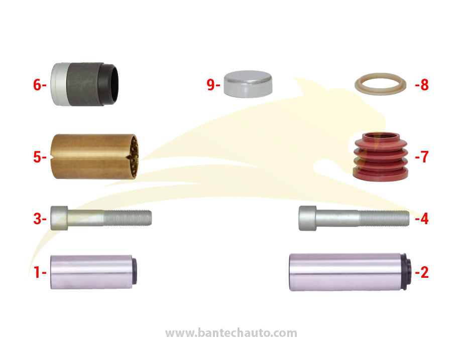 Caliper Guides & Seals Repair Kit